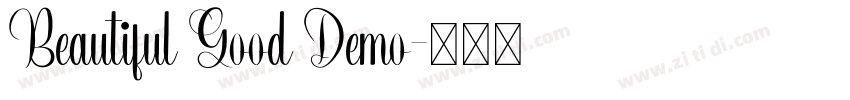 Beautiful Good Demo字体转换